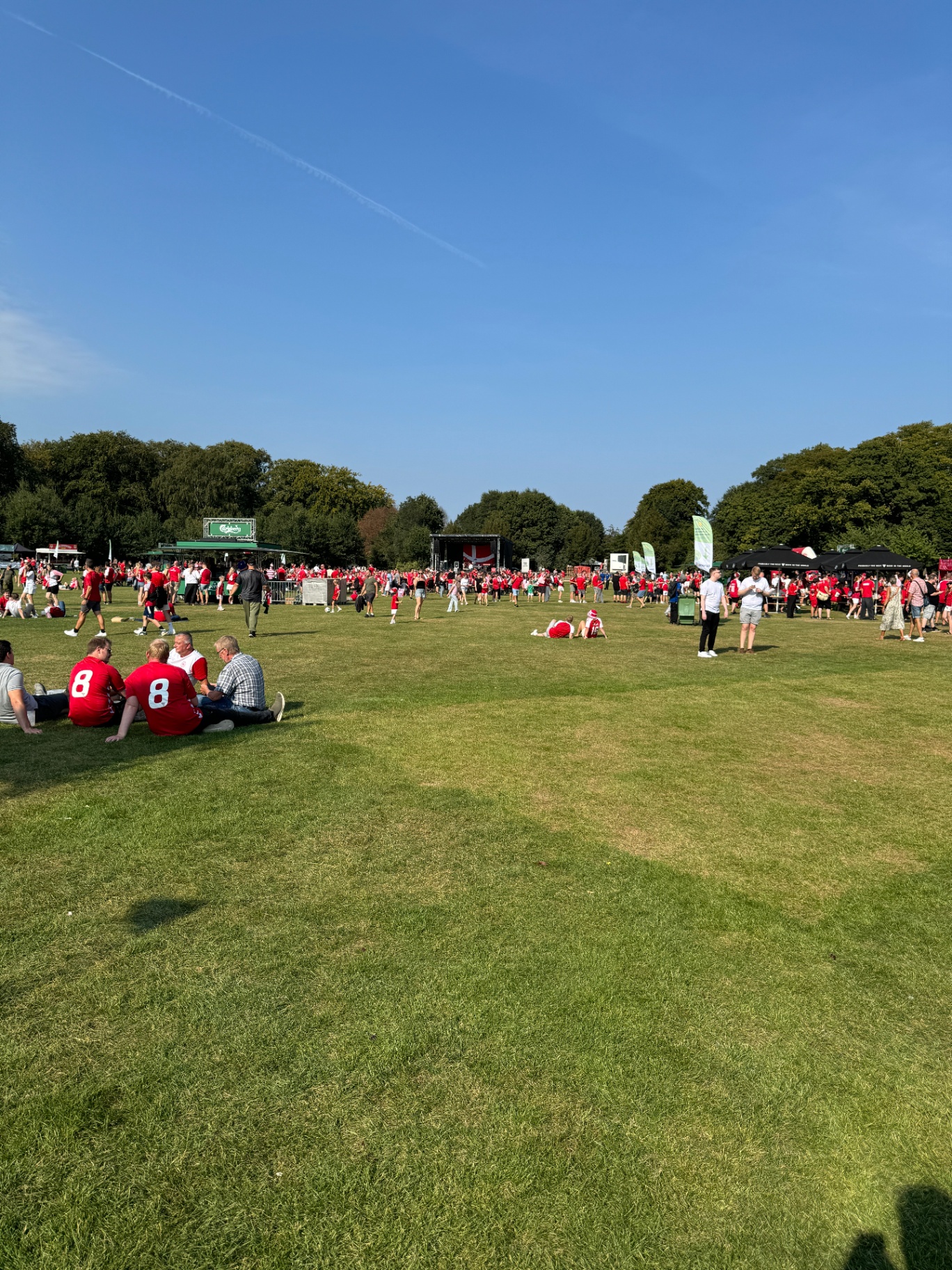 Festival publikum med strømforsyning