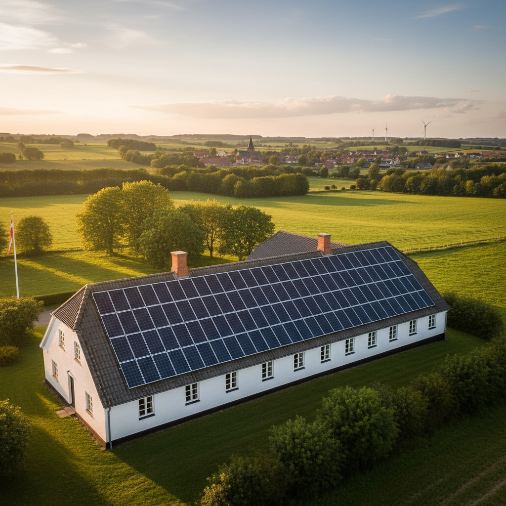 Solcellepaneler monteret af en autoriseret elinstallatør